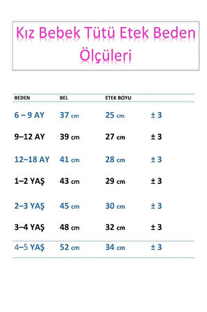 Kız Bebek Astarlı Önü Tokalı Beli Lastikli Kabarık Tütü Etek