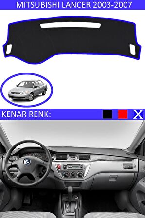 Nissan Primera P11 1996-2011 İçin Uygun Torpido Koruma Halısı Siyah Kenar Renk Mavi
