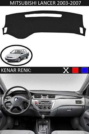 Nissan Primera P11 1996-2011 İçin Uygun Torpido Koruma Halısı Siyah Kenar Renk Siyah