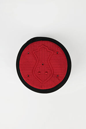 Namaz Sarığı - Siyah Kumaş - Bordo Takke - Yuvarlak Sarım - Nâli Şerif - 7 metre