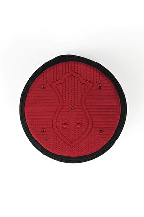 Namaz Sarığı - Siyah Kumaş - Bordo Takke - Yuvarlak Sarım - Nâli Şerif - 5 metre