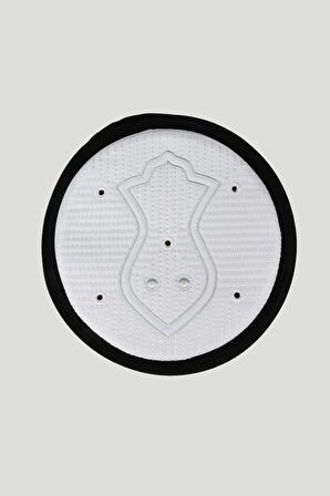 Namaz Sarığı - Siyah Kumaş - Beyaz Takke - Yuvarlak Sarım - Nâli Şerif - 5 metre