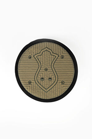 Namaz Sarığı - Siyah Kumaş - Yeşil Takke - Düz Sarım - Nâli Şerif - 5 metre