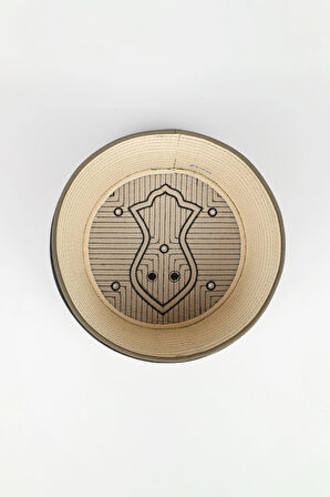 Namaz Sarığı - Siyah Kumaş - Yeşil Takke - Düz Sarım - Nâli Şerif - 7 metre