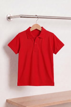 Unisex Çocuk Polo Yaka Kısa Kollu Lakost Tişört Okula Dönüş