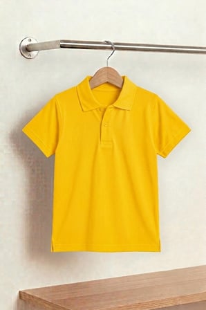 Unisex Çocuk Polo Yaka Kısa Kollu Lakost Tişört Okula Dönüş