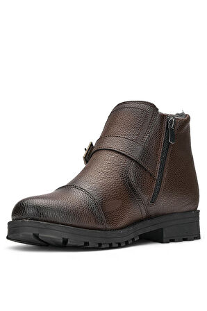 Günlük Erkek Bot Bağcıklı Toka Detaylı Tırtık Taban Outdoor Ayakkabı 01