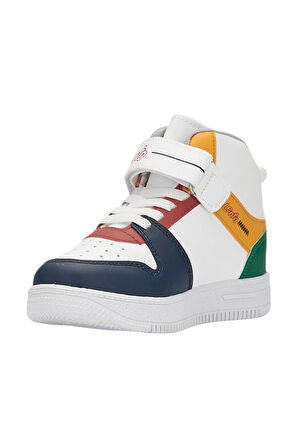 Günlük Erkek Kız Çocuk Sneaker Cırtlı Lastikli Bağcık Kaymaz Taban Bilekli Basket Spor Ayakkabı A-38