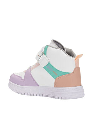 Günlük Erkek Kız Çocuk Sneaker Cırtlı Lastikli Bağcık Kaymaz Taban Bilekli Basket Spor Ayakkabı A-38
