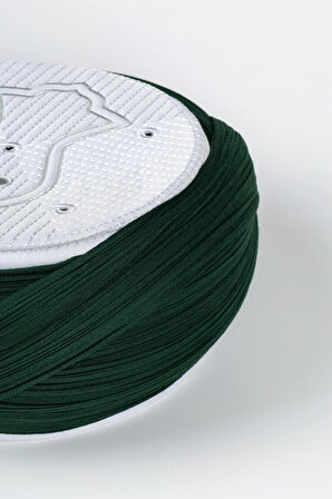 Namaz Sarığı - Yeşil Kumaş - Beyaz Takke - Çapraz Sarım - Nâli Şerif - 7 metre