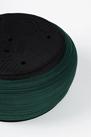 Namaz Sarığı - Yeşil Kumaş - Siyah Takke - Düz Sarım - Nâli Şerif - 5 metre