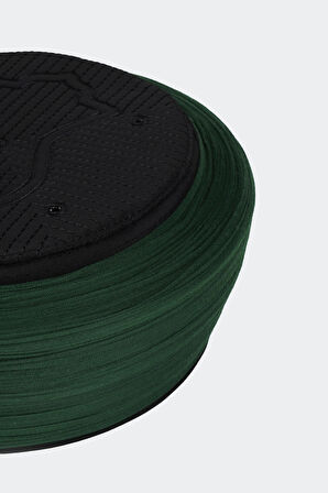 Namaz Sarığı - Yeşil Kumaş - Siyah Takke - Düz Sarım - Nâli Şerif - 7 metre