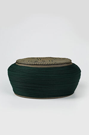 Namaz Sarığı - Yeşil Kumaş - Yeşil Takke - Yuvarlak Sarım - Nâli Şerif - 7 metre