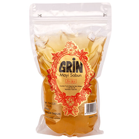 1 KG Jel Arap Sabunu | Grin Ayçiçek Yağlı Kokulu Jel Sabun | Deterjan Alternatifi Yüzey Temizleyici