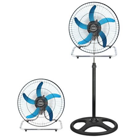 NAVE SANAYİİ TİPİ 5 PERVANELİ, SAĞ SOL SALINIMLI, 3 KADEMELİ 18 INCH VANTİLATÖR 