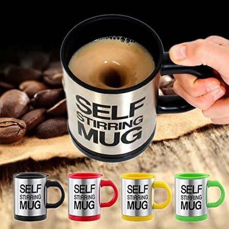 Kendi Kendini Karıştıran Kupa Mikser Kupa Termos Bardak Self Stirring Mug 