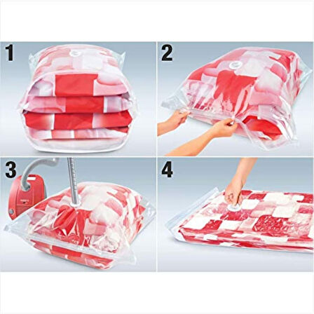 Yorgan Hurcu Büyük Hurc Vakumlu Saklama Torbası Elbise Hurcu (110X70)