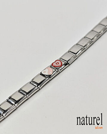 Unisex İtalyan Charm Bileklik Paslanmaz Çelik Bileklik