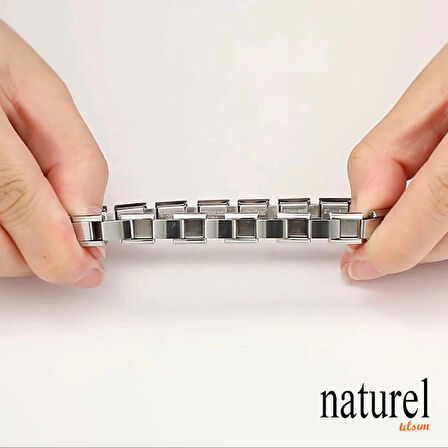 Unisex Italyan Charm Bileklik Paslanmaz Çelik Bileklik