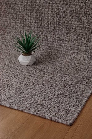 Premium Kalite Kaymaz Tabanlı Natura Doğal Yıkanabilir Yolluk Oturma Odası Balkon Mutfak Gri-102