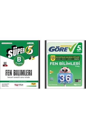 5.SINIF FEN BİLİMLERİ (B) SORU KİTABI - 36 HAFTALIK FEN BİLİMLERİ ÇEK KOPAR TEST