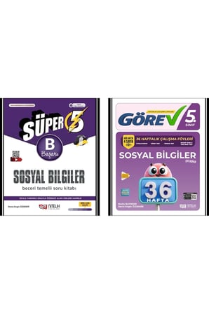 5.SINIF SOSYAL BİLGİLER (B) SORU BANKASI - 36 HAFTALIK SOSYAL BİLGİLER DENEME