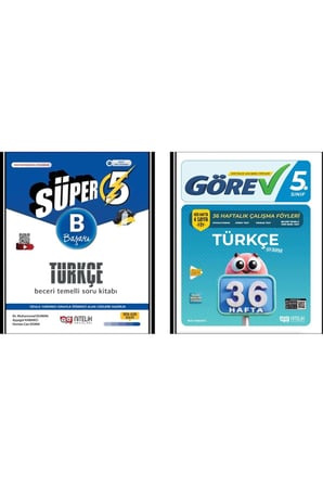 5.SINIF SÜPER TÜRKÇE (B) SORU BANKASI - 36 HAFTALIK GÖREV TÜRKÇE DENEME