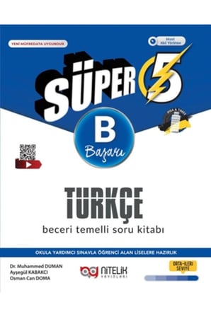 5.SINIF SÜPER TÜRKÇE (B) SORU BANKASI - 36 HAFTALIK GÖREV TÜRKÇE DENEME