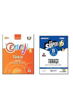 6.SINIF SÜPER TÜRKÇE (B) BECERİ TEMELLİ SORU BANKASI + PALME YAYINLARI ENERJİ TÜRKÇE 6+6 DENEME SINAVI