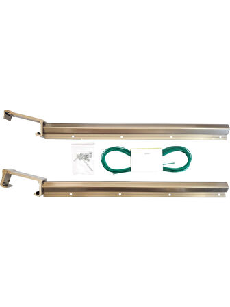 Koral Alüminyum Kare Sistem 80×30 Cm Bronz Çamaşırlık