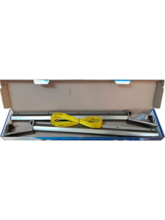 Koral Alüminyum Kare Sistem 80×30 Cm Bronz Çamaşırlık