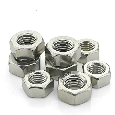 Netpen DIN 934 Galvanizli M5 Çelik Somun 50 Adet