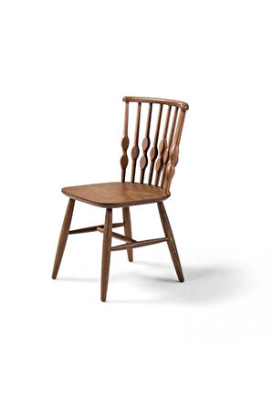Natura Retro Ahşap Ceviz Sandalye