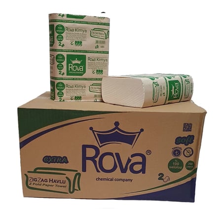 Rova Ekstra Dispenser Kağıt Havlu 17x21 cm 300'lü (1 Koli 12 paket)