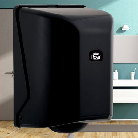 Rova Maxi İçten Çekme Kağıt Havlu Dispenseri Siyah