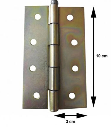 Yaprak Menteşe 4 No (en:6 Cm Boy:10 Cm) 3 Adet