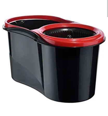 turbo Star Black Microfiber Döner Başlıklı Temizlik Seti Büyük Boy Mop 13 Lt.