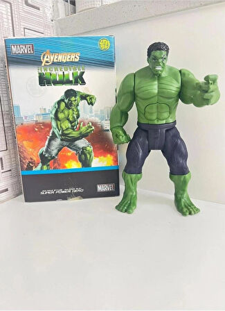  Hulk Figürü - Sesli Işıklı 30 Cm Yeşil Dev Hulk Figürü , Hulk Oyuncak, Hulk, 30cm