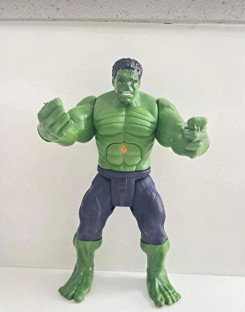  Hulk Figürü - Sesli Işıklı 30 Cm Yeşil Dev Hulk Figürü , Hulk Oyuncak, Hulk, 30cm