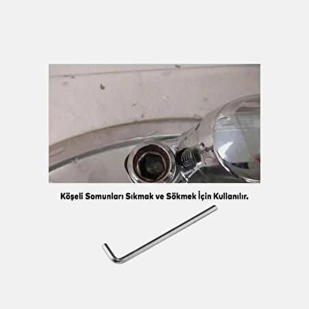 Allen Alyan Anahtar 10 mm Altıgen Vida Somun Sıkma Sökme