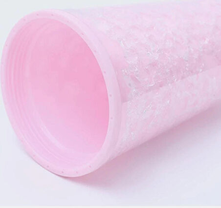 PİPETLİ BARDAK MATARA SEVİMLİ SULUK 450 ml  ÇİFT KATMANLI KALPLİ PULLU