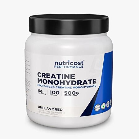 Nutricost Creatine Monohydrate Powder 500 GRAM - USA MENŞEİ