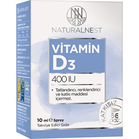 NaturalNest Vitamin D3 400 IU 10 ml Sprey