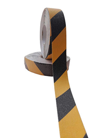 Sarı Siyah Merdiven ve Zemin Kaydırmaz Bant  (50mm x 25mt )