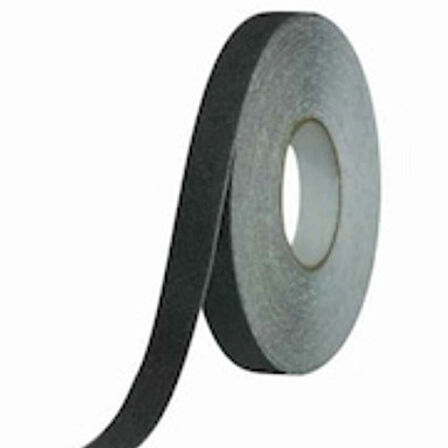 Siyah Merdiven Ve Zemin Kaydırmaz Kaymaz Bant (25 mm X 25 mt)