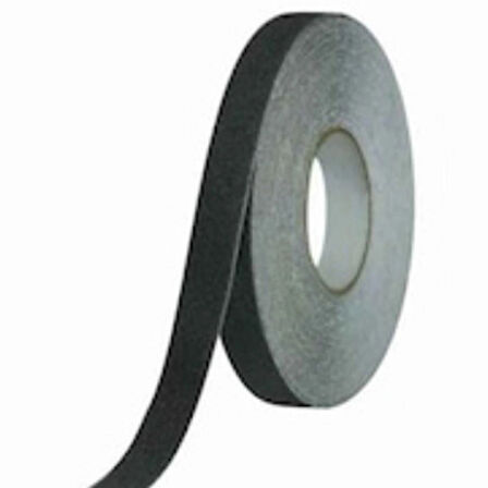 Siyah Merdiven Ve Zemin Kaydırmaz Kaymaz Bant (25 mm X 25 mt)