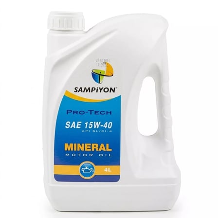 Şampiyon Pro-Tech 15W-40 Mineral Motor Yağı 4 Lt