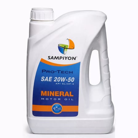 Şampiyon Pro-Tech 20W-50 Mineral Motor Yağı 3 Lt