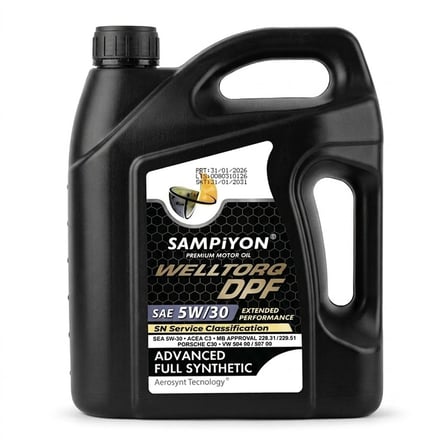 Şampiyon Welltorq 5W-30 Yarı Sentetik Motor Yağı 4 Lt