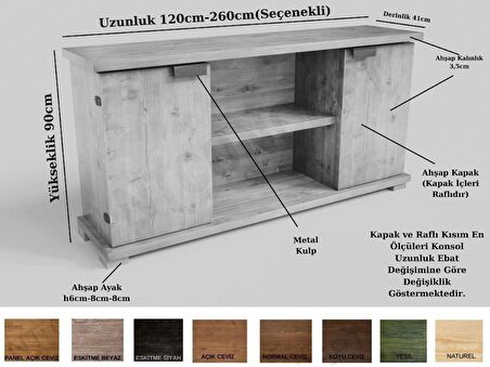 Ntconcept Arwen Masif Ağaç Konsol